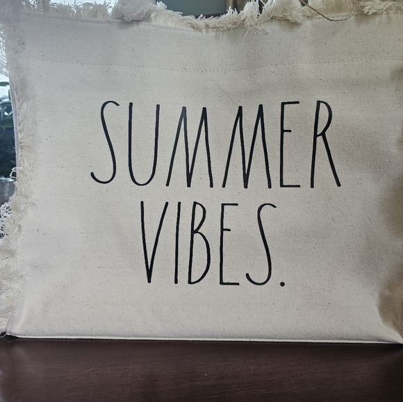 Rae Dunn Bundle NWT Beach Tote, sunglasses pouch, and small zip pouch. - Picture 2 of 11